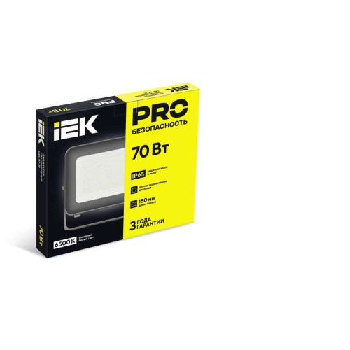 Прожектор светодиодный СДО 07-70 IP65 серый IEK
