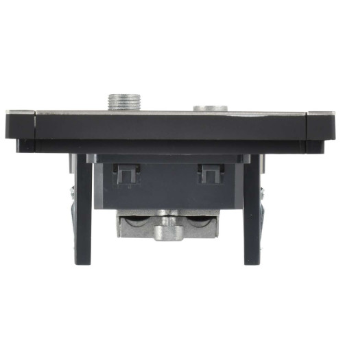 FORTE&PIANO Розетка двойная TV+SAT FP638M металл шампань IEK