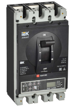 ARMAT Автоматический выключатель в литом корпусе 3P типоразмер H 50кА 400А расцепитель электронный продвинутый IEK
