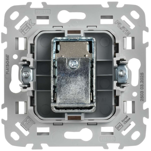 FLITE Розетка TV экранированная оконечная тип M РТВм-1-1-1-ФлА алюминий IEK