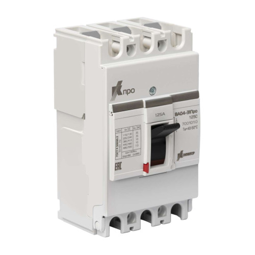 Выключатель автоматический ВА04-31Про 3P 125А Icu-10kA (125C) Контактор