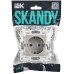 SKANDY Розетка с заземлением без защитных шторок 16А SK-R05Sh шампань IEK