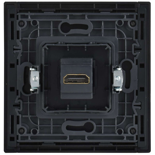 FORTE&PIANO Розетка HDMI FP240M металл белый IEK