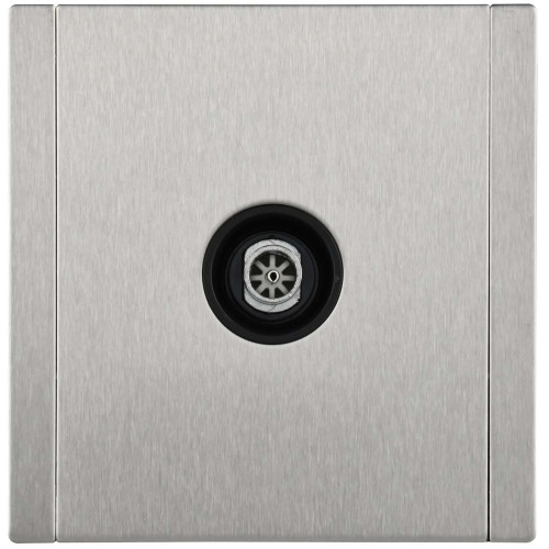 FORTE&PIANO Розетка TV оконечная FP728M металл никель IEK