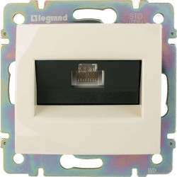 VALENA Розетка двойная RJ11+RJ45 ISDN 8контактов слоновая кость