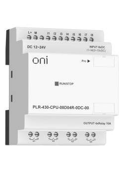 ПЛК 430 Модуль ЦПУ 8 DI 4 RO 24В DC без экрана ONI