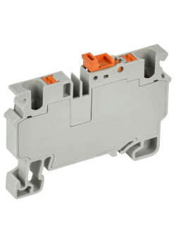 ARMAFIX Клемма пружин. Push-in CP-DT измерит. нож. разм. 4мм2 серая IEK