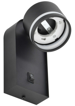 Светильник 4035 накладной настенный под лампу GX53 черный IEK