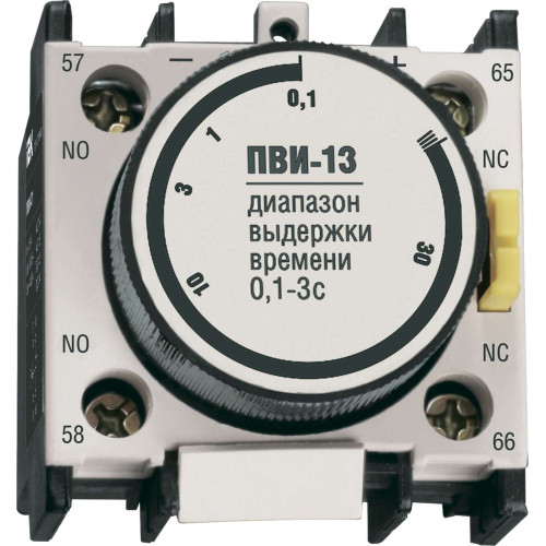 Приставка ПВИ-13 задержка на включение 0,1-3сек 1NO+1NC IEK