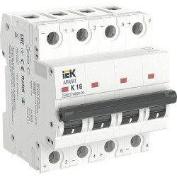 ARMAT Автоматический выключатель M06N-DC 4P K 16А IEK