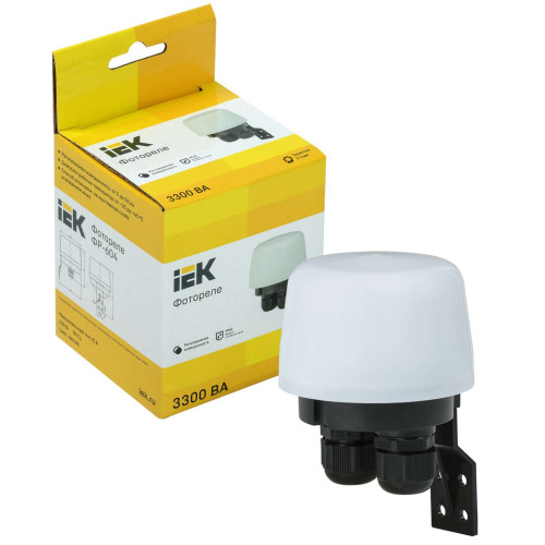 Фотореле ФР-604 3300ВА IP66 белый IEK