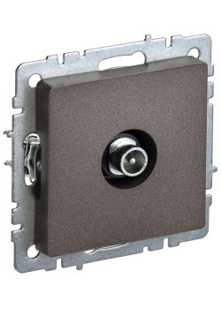 BRITE Розетка TV проходная РТВ10-0-БрТБ темная бронза IEK