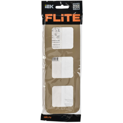 FLITE Рамка 3-местная РУ-3-А-ФлХ хаки IEK