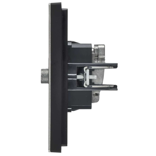 FORTE&PIANO Розетка двойная TV+SAT FP738M металл никель IEK