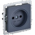 BRITE Розетка 1-местная без заземления без защитных шторок 10А РС10-1-0-БрМ маренго IEK
