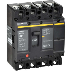 Выключатель автоматический ВА88-31 4P 20А 25кА MASTER IEK