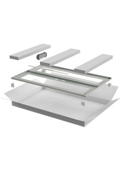 ITK LINEA N Дверь перфорированная двустворчатая 800мм шкафа 24U серая