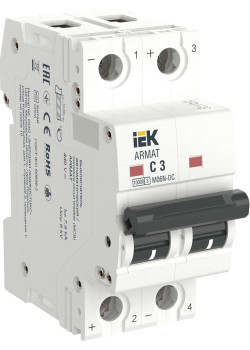ARMAT Автоматический выключатель M06N-DC 2P C 3А IEK