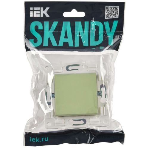 SKANDY Выключатель 1-клавишный проходной 10А SK-V02G мятный IEK