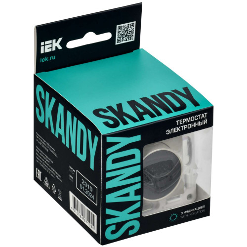 SKANDY Термостат электронный с индикацией SK-T01B бежевый IEK