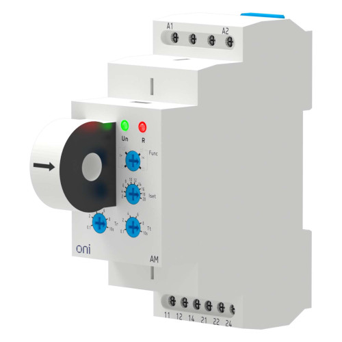 Реле контроля тока AM 2А-20А 2 контакта 24-240В AC/24В DC ONI Реле контроля тока AM 2А-20А 2 контакта 24-240В AC/24В DC ONI
