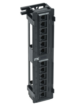 ITK настенная патч-панель кат.5E UTP 12 портов (Dual IDC)