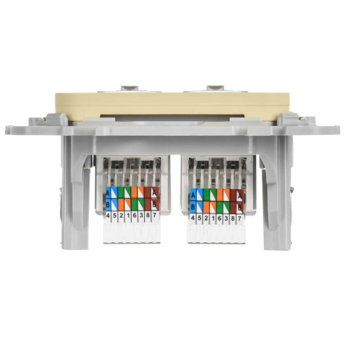 FLITE Розетка 2-местная компьютерная RJ45 категория 5Е UTP РК5е-2-0-ФлН навахо IEK FLITE Розетка 2-местная компьютерная RJ45 категория 5Е UTP РК5е-2-0-ФлН навахо IEK