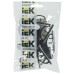 Клипса самоклеящаяся КС-3 черная (12шт) IEK