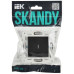 SKANDY Выключатель 1-клавишный с индикацией 10А SK-V07Bl черный IEK