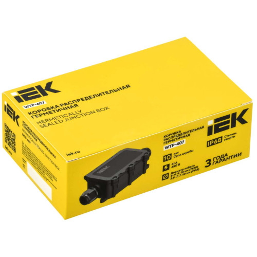 Коробка распределительная герметичная WTP-407 3 ввода IP68 IEK