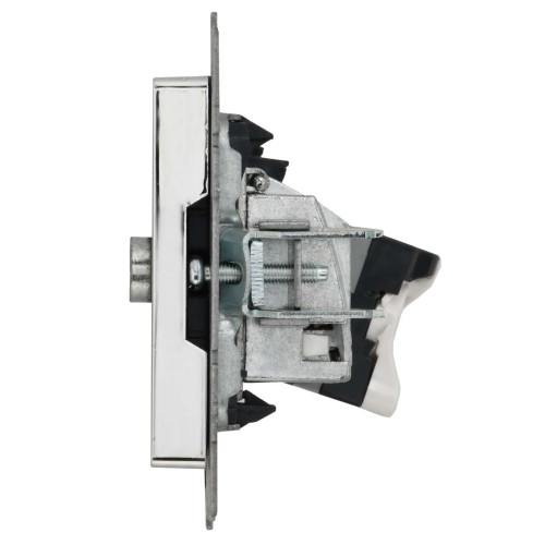 BRITE Розетка двойная TV+RJ45 кат.5E РТВ/РК12-БрГН металл хром/никель IEK BRITE Розетка двойная TV+RJ45 кат.5E РТВ/РК12-БрГН металл хром/никель IEK