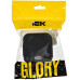 GLORY Выключатель 1-клавишный для открытой установки с индикацией 10А ВС20-1-1-ХЧм черный матовый IEK