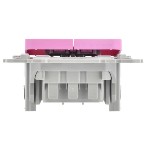 FLITE Выключатель 2-клавишный 10А ВС12-1-0-ФлПр пурпурный IEK