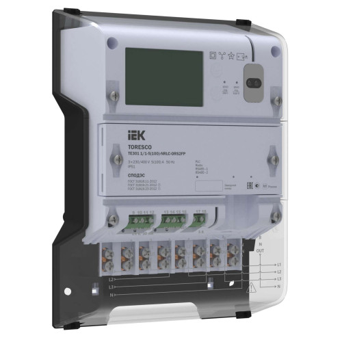 TORESCO Счетчик электрической энергии TE301 1/1-5(100)-NRLC-ORS2FPG IEK