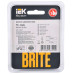 BRITE Рамка 1 -местная РУ-1-2-БрСе стекло серый IEK