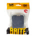 BRITE Выключатель 1-клавишный самовозвратный 10А ВС10-1-4-БрМ маренго IEK