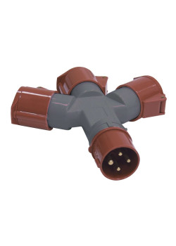 Адаптер трехлучевой ССИ-1013-214 3Р+РЕ 16А 380-415В IP44 IEK