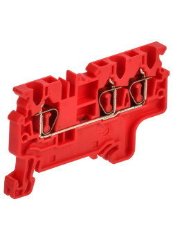 ARMAFIX Клемма пружинная CX2.5-3 трехконтактная красная IEK
