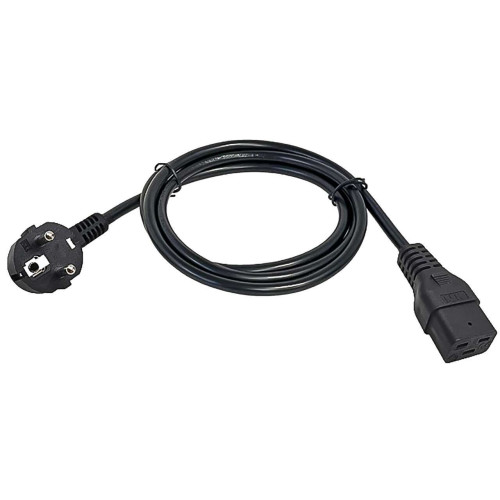 ITK Кабель электропитания PDU сечением 3х1,5 2М с разъёмами C19 и Schuko