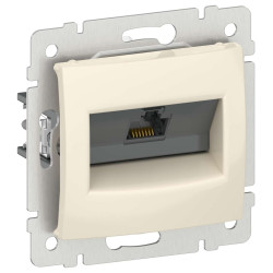 IEKVALENA Розетка компьютерная RJ45 категория 5Е UTP 6956241 слоновая кость IEK