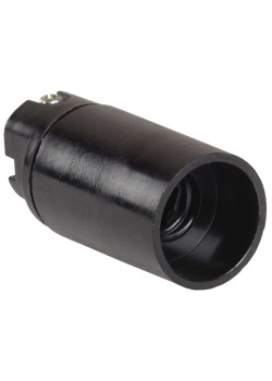 Патрон подвесной Пкб14-04-К01 карболитовый Е14 черный (50шт) (стикер на изделии) IEK