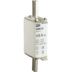 Плавкая вставка предохранителя ППНИ-33 габарит 0 125А IEK