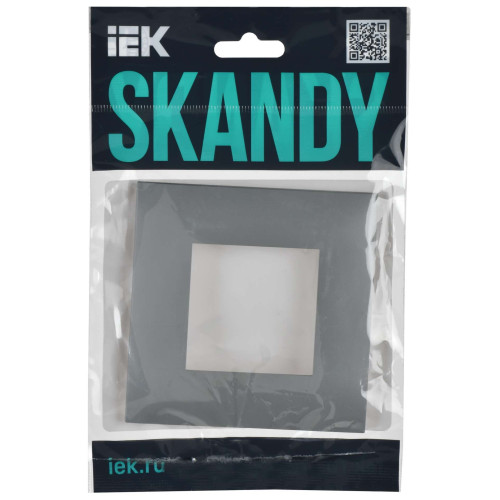 SKANDY Рамка 1-местная SK-F01Gr серый IEK