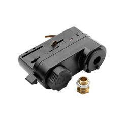 Электрический адаптер (шинопровод) черный LEDEL