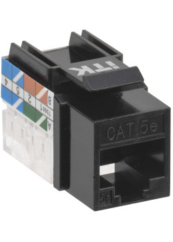 ITK Модуль Keystone Jack кат.5E UTP 110 IDC 90град чёрный