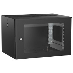 ITK UNITBOX W Шкаф настенный 6U 600х450мм дверь стеклянная черный