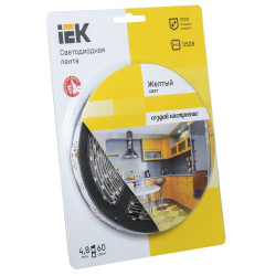 Лента светодиодная 5м блистер LSR-3528Y60-4.8-IP20-12V IEK-eco