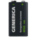 Батарейка солевая 6F22 9V (1шт/пленка) GENERICA