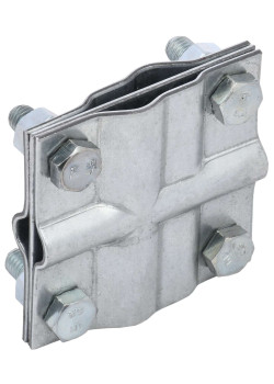 Зажим заземления крестообразный полоса/пруток-полоса/пруток оцинкованная сталь IEK