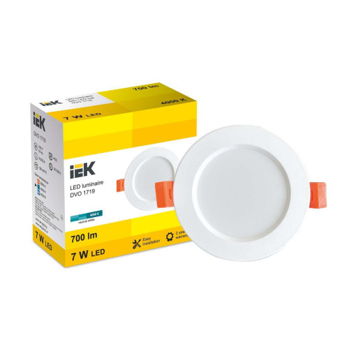 LED DVO 1719 7W 4000K IP20 IEK